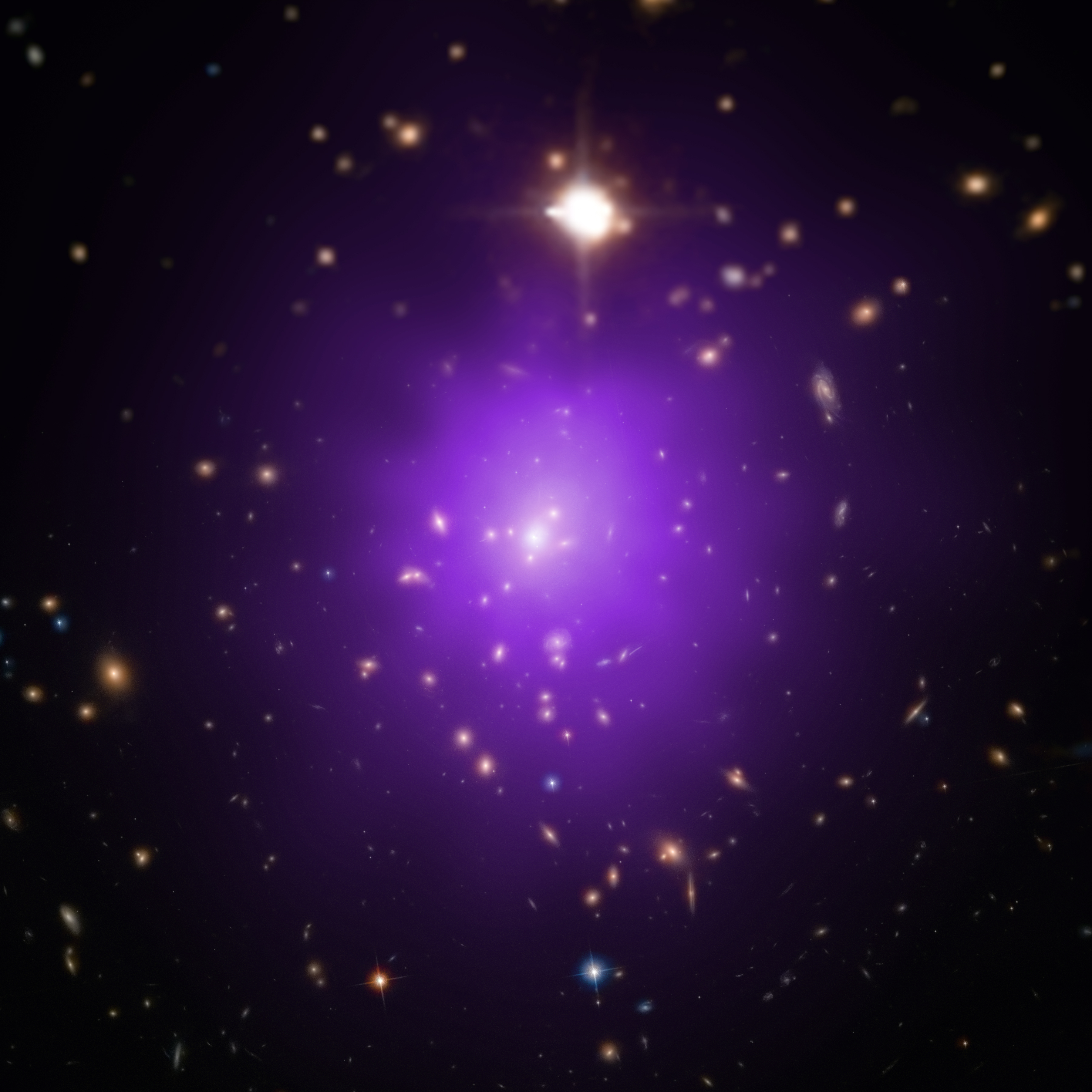 Jaký bude osud vesmíru s temnou energií? Kredit: X-ray: NASA/CXC/Univ. of Alabama/A. Morandi et al; Optical: SDSS, NASA/STScI.