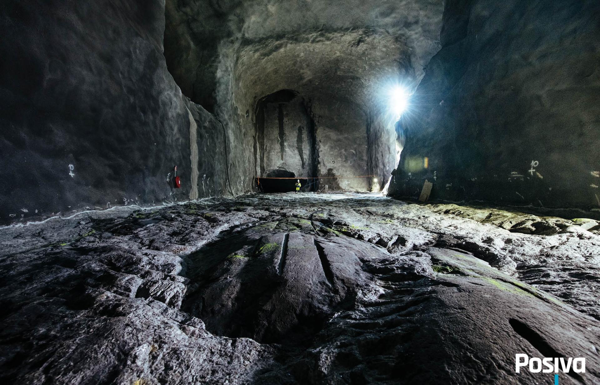 Podzemí budovaného uložiště Onkalo (zdroj Posiva).