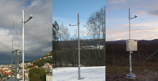 Příklady některých zařízení pro dozimetrii v norské síti (zdroj DSA).