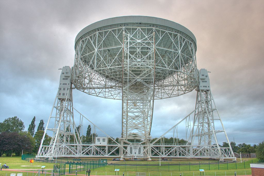 Lovell Telescope. Kredit: Mike Peel; Jodrell Bank Centre for Astrophysics, University of Manchester.