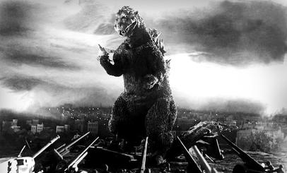 První Godzilla z roku 1954. Kredit: DatBot / Wikimedia Commons.