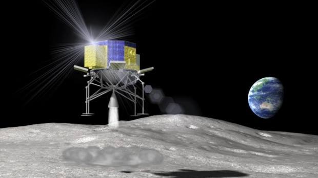 SLIM pĹ™istĂˇvĂˇ na MÄ›sĂ­ci.  Zdroj: jaxa.jp