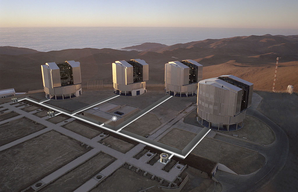 Very Large Telescope (VLT). Kredit: ESO.