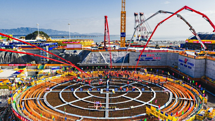 Začátek výstavby Ning-te 6 (zdroj CGN)