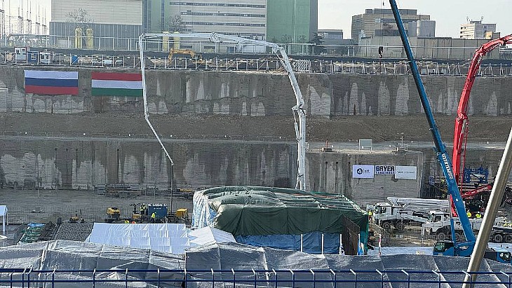 Zahájení betonáže jaderného ostrova reaktoru elektrárny Paks II (zdroj Rosatom)