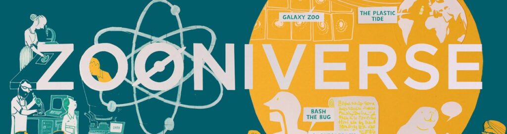 Zooniverse je platforma sdružující mnoho projektů občanské vědy. Zdroj: https://blog.zooniverse.org/