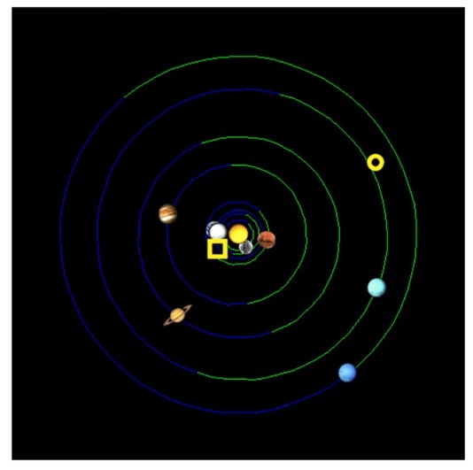Solar System: Tue 1838 Mar 13 :00. Kredit: P. Kalenda.