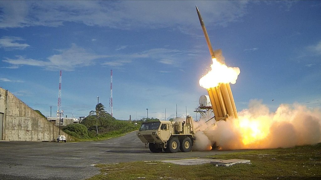 Akce protiraketového kompletu THAAD. Kredit: US Army.