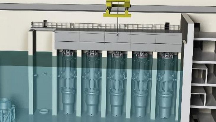 Elektrárna s několika NuScale moduly (zdroj NuScale Power)