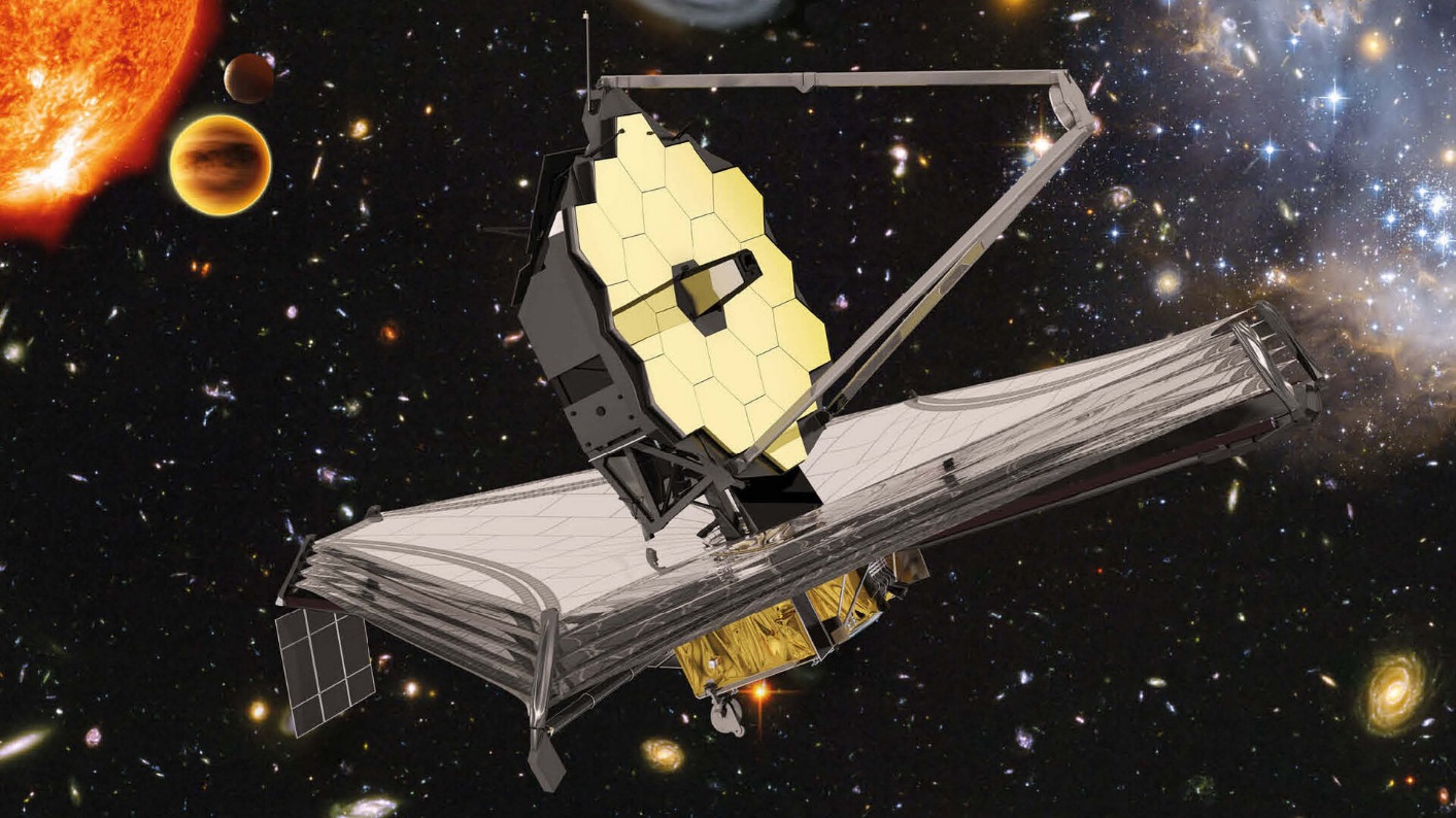 Dalekohled Jamese Webba by mohl rozhodnout mezi různými kosmologickými modely (zdroj NASA).