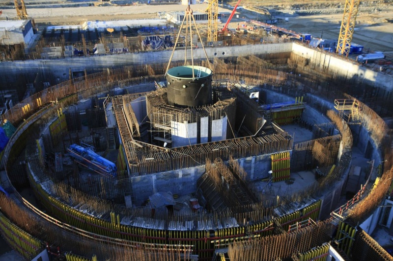 Výstavba druhé fáze Kurské jaderné elektrárny (zdroj Rosenergoatom).