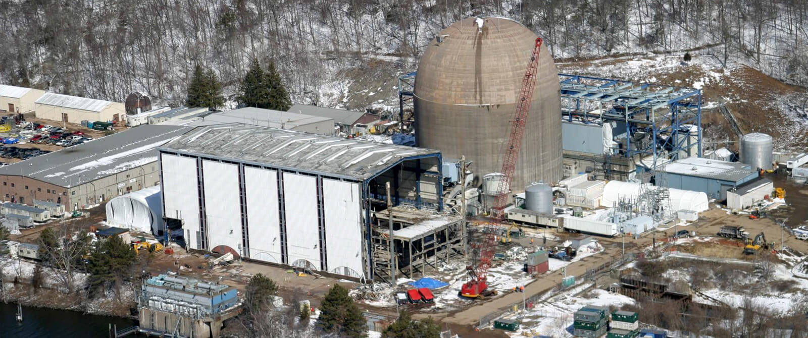 Průběh likvidace jaderné elektrárny Connecticut Yankee (zdroj Manaford Brothers Incorporated).