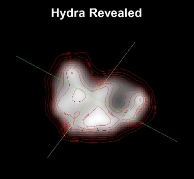 MÄ›sĂ­c Hydra po poÄŤĂ­taÄŤovĂ©m zpracovĂˇnĂ­. Zdroj: http://www.astro.cz/