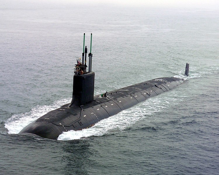 USS Virginia, první ponorka své třídy. Kredit: U.S. Navy / General Dynamics Electric Boat.