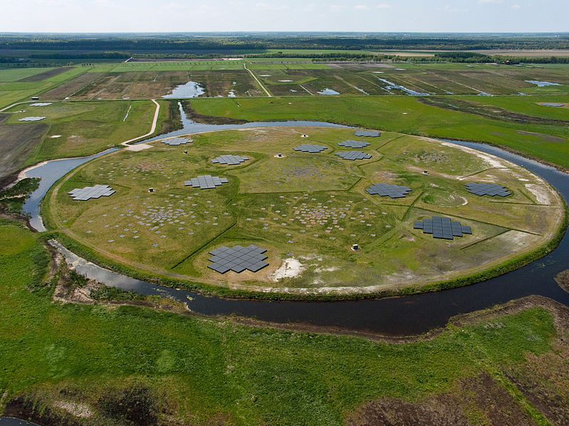 Jádro soustavy LOFAR. Kredit: LOFAR / ASTRON.