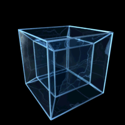 Teserakt je v geometrii čtyřrozměrnou analogií krychle (8-nadstěn). V Euklidovském prostoru je to konvexní obal bodů (±1, ±1, ±1, ±1). Spustit 3D projekci zde. (Animaci, jako úvod do světa o více dimenzích, dodala redakce).