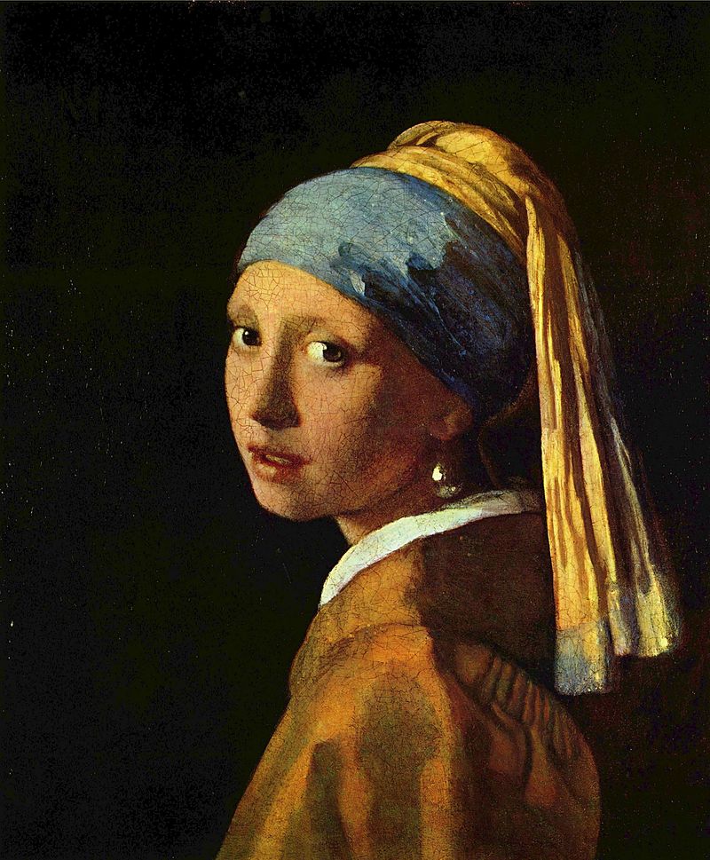 Dívka s perlovou náušnicí. Kredit: Johannes Vermeer, volnéídílo.
