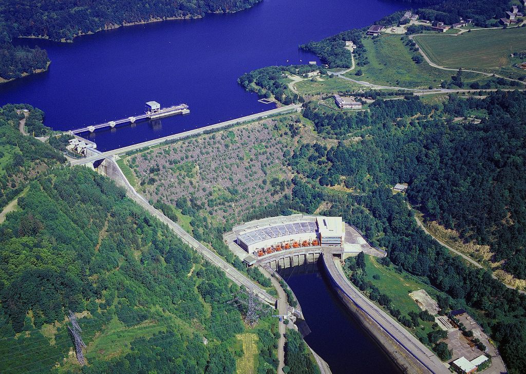 Přečerpávací elektrárna Dalešice (zdroj ČEZ).