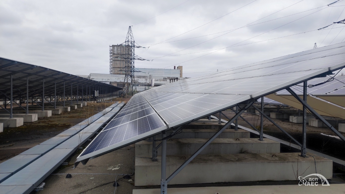 Fotovoltaická elektrárna v Černobylské jaderné elektrárně (zdroj ChNPP)