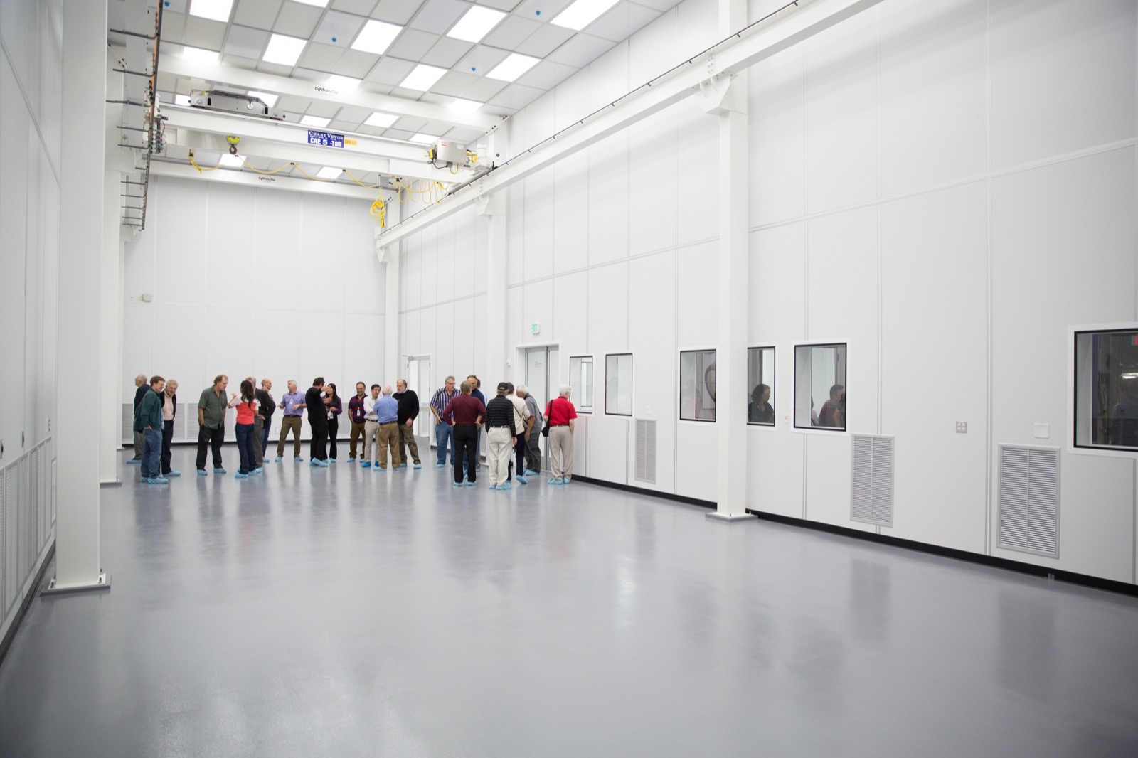 BudoucĂ­ cleanroom pro vĂ˝voj, vĂ˝robu a testovĂˇnĂ­ kameryKredit: SLAC National Accelerator Laboratory)