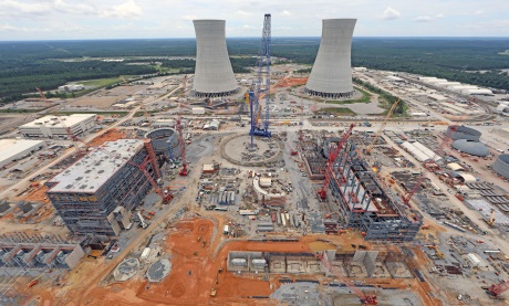 Stavba bloků AP1000 v americké elektrárně Vogtle (zdroj Georgia Power).