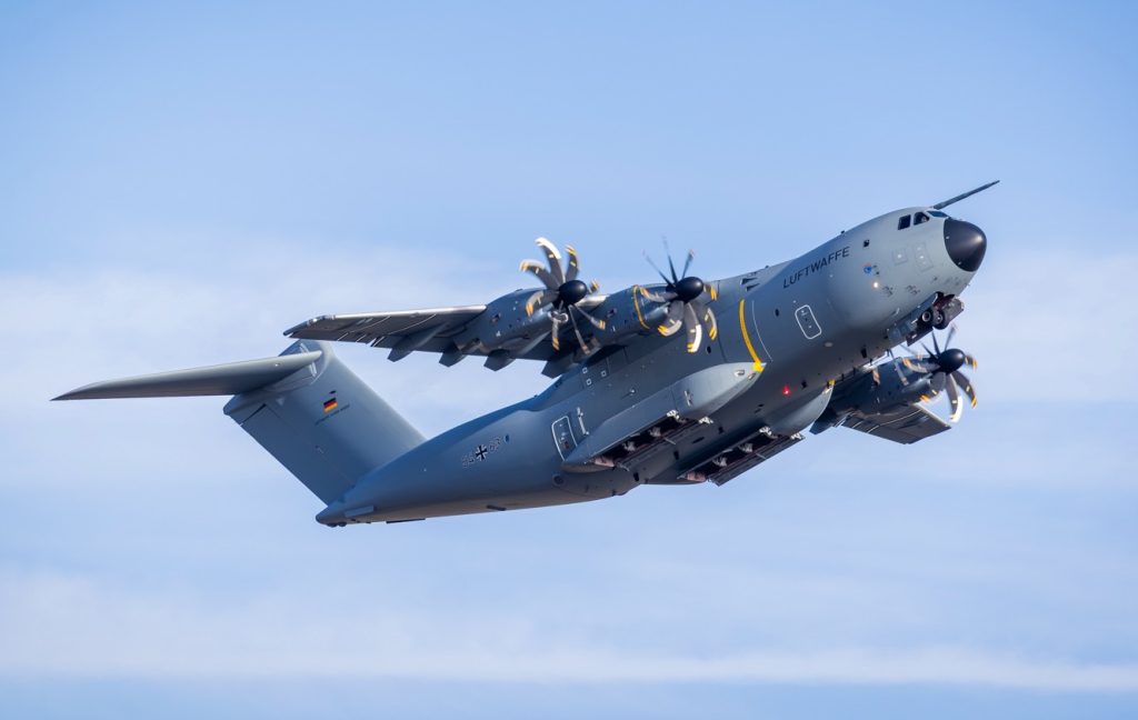 Airbus A400M Atlas v barvách Luftwaffe. Kredit: Airbus Defence & Space.