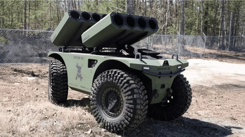 Ripsaw M1 s výzbrojí. Kredit: Textron Systems.