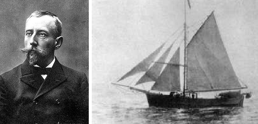 PrvnĂ­, komu se podaĹ™io proplout prĹŻjezdem odÂ GrĂłnskaÂ podĂ©l pobĹ™eĹľĂ­Â SevernĂ­ AmerikyÂ do NomeÂ na AljaĹˇce, byl Nor Roald Amundsen. Vyplul v roce 1903 na jachtÄ› GjĂ¸a a do cĂ­le se dostal aĹľ po tĹ™ech letech. (Kredit: Wikipedia, public do