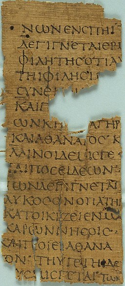 Papyrus Oxy. VIII 1084; 2. století n. l. Hellanikos z Lesbu: Atlantis. Kredit: APIS Project, Wikimedia Commons.