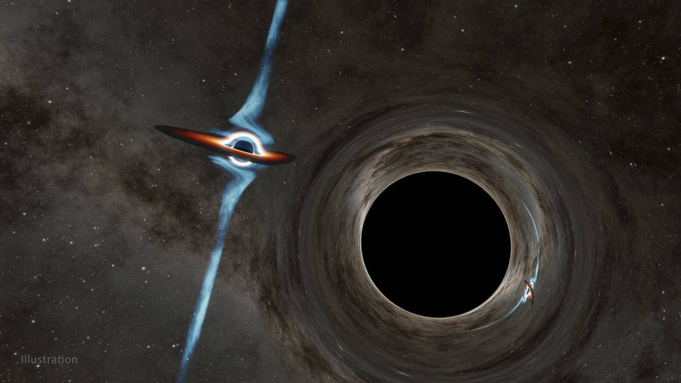Objevíme kvantové počítače z černých děr? Kredit: Caltech-IPAC.