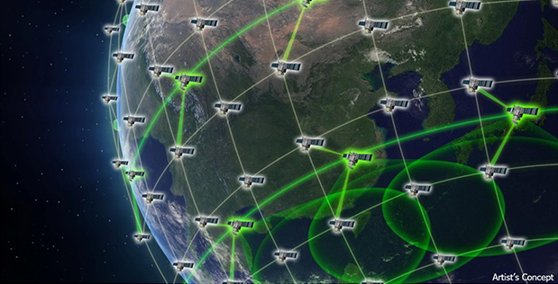 Jak zničit konstalaci malých satelitů? Kredit: DARPA.