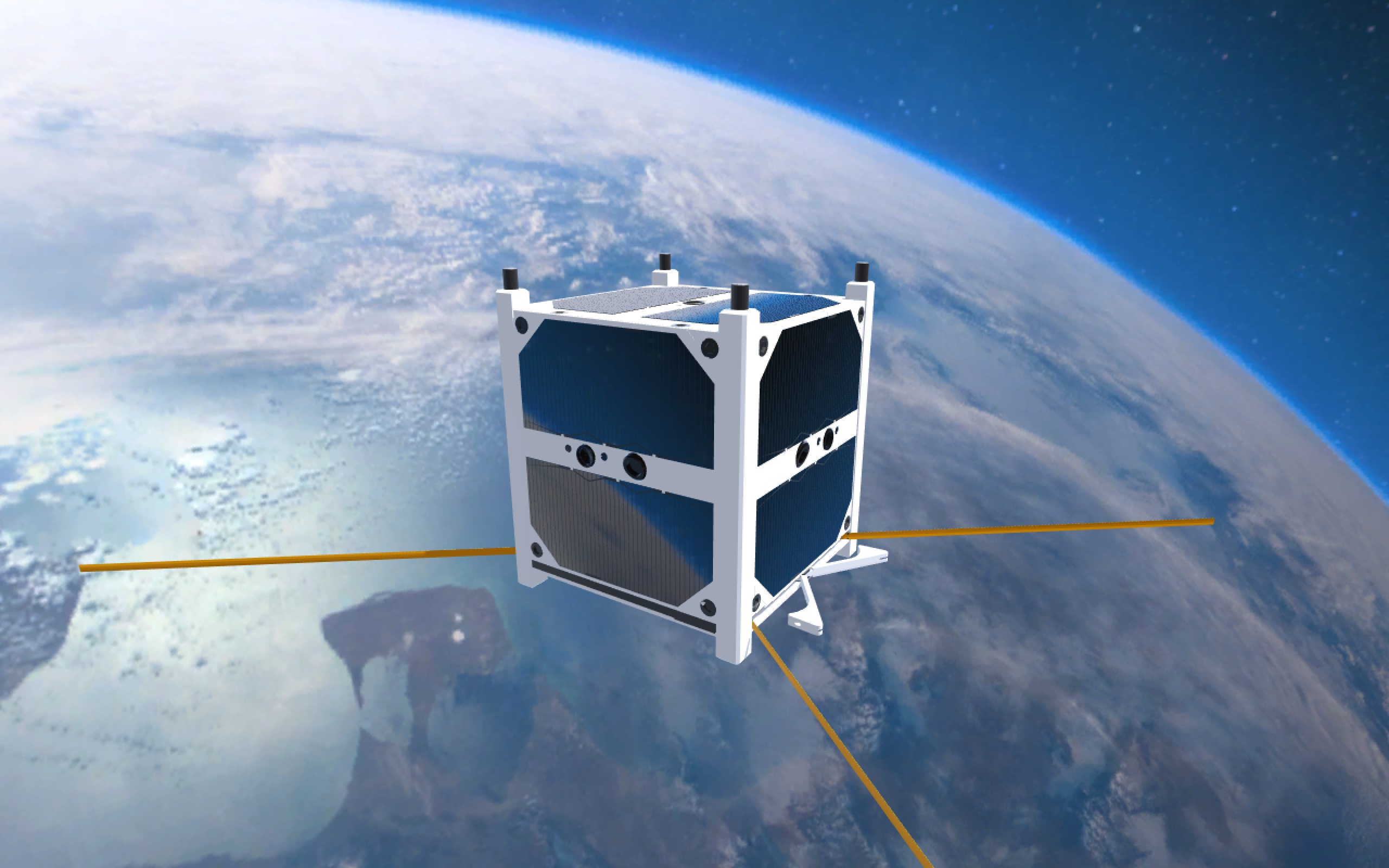 Slovenský nanosatelit skCUBE. Kredit: skCUBE.