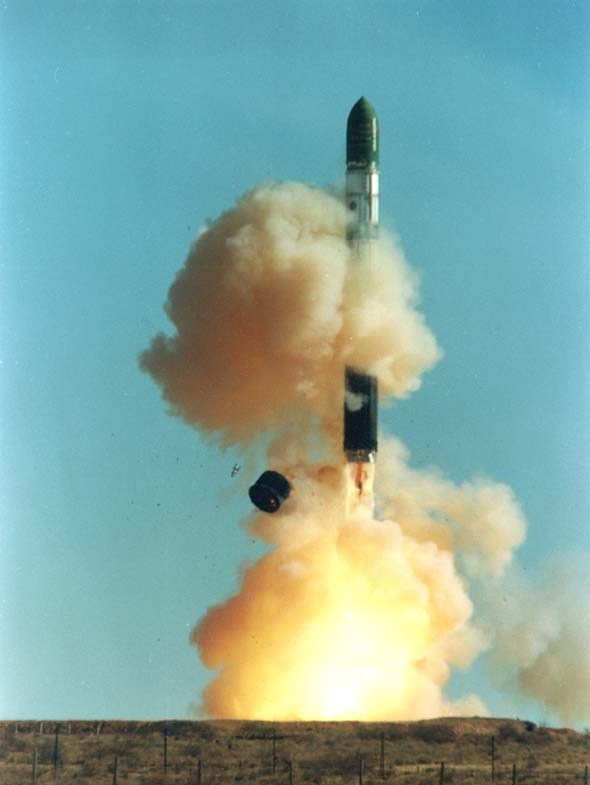 Start rakety DnÄ›pr.  Zdroj: https://upload.wikimedia.org