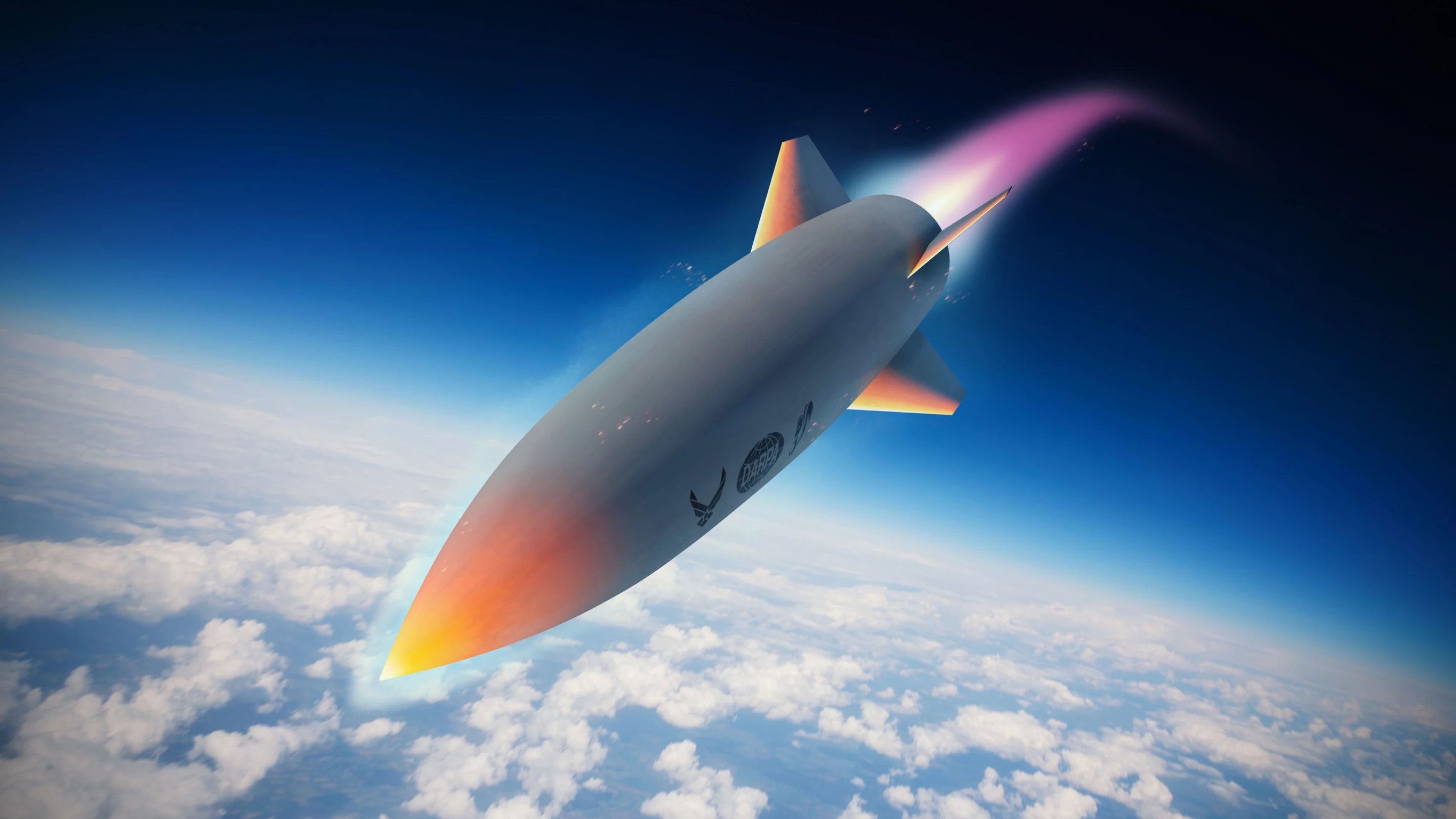 Hypersonická střela. Kredit: Lockheed Martin.