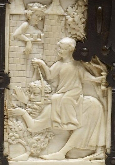 Aristotelés osedlaný hetérou Fillis. Kredit: Walters Art Museum (Baltimore), Wikimedia Commons.
