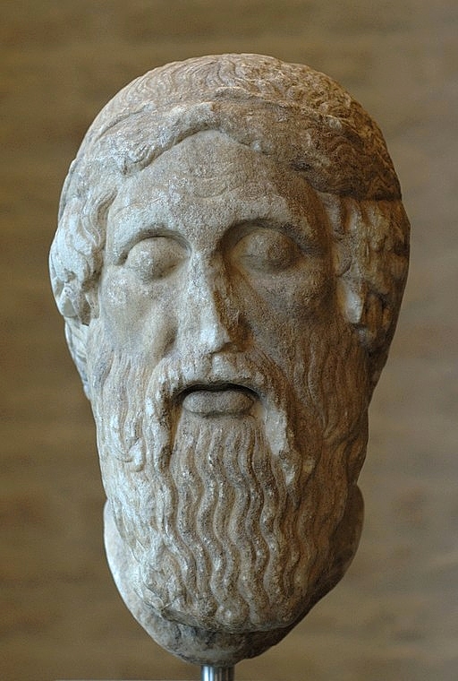 Fiktivní podoba Homéra ve stylu fiktivní podoby Epimenida, nebo naopak. Každopádně jedna ze standardních verzí téměř maškarních přeznačení ve fiktivních portrétech. Římská kopie řecké práce z rané klasické doby, z 5. století před n. l. Glyptothek Mün