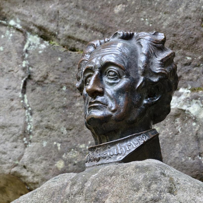 Goethe výjimečně až v Adršpachu (1790). Kredit: Jacek Halicki, Wikimedia Commons. Licence CC 4.0.