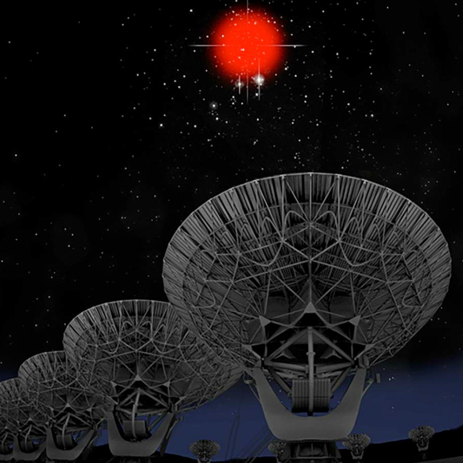 Co jsou zač rychlé rádiové záblesky? Kredit: Bill Saxton, NRAO, AUI, NSF, Hubble Legavy Archive, ESA, NASA.