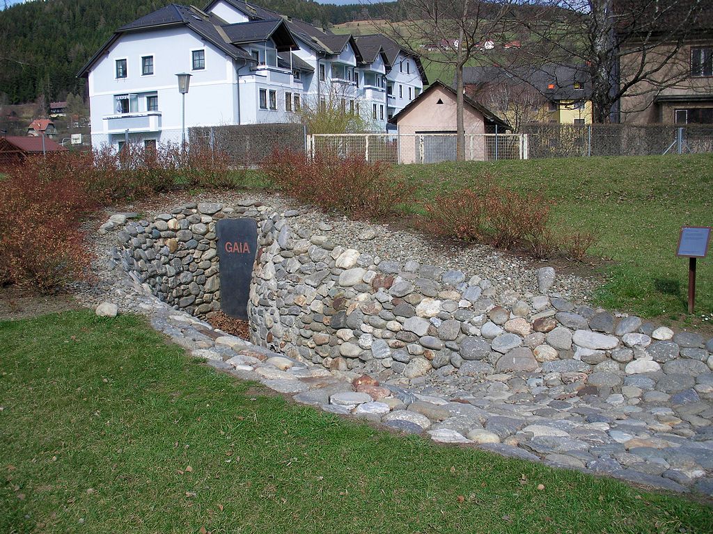 Lesepark Gaia (Spirit park Gaia), Neumarkt, Rakousko, 2012. Kredit: Mayer Bruno, Wikimedia Commons. Licence CC 3.0