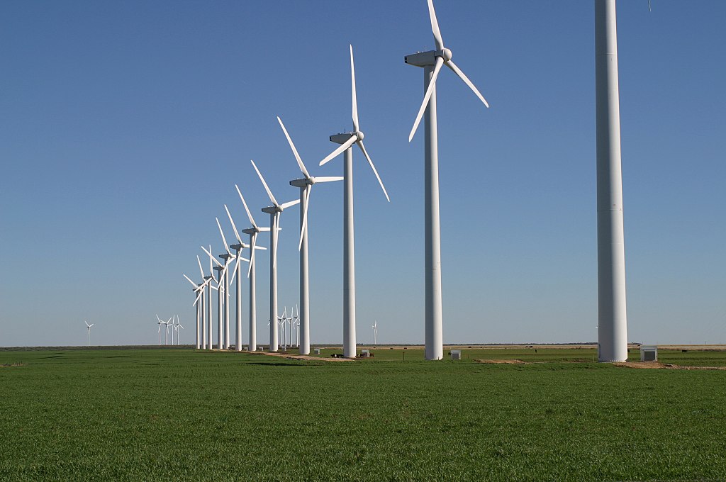 Větrná farma Brazos. Wikipedia.
