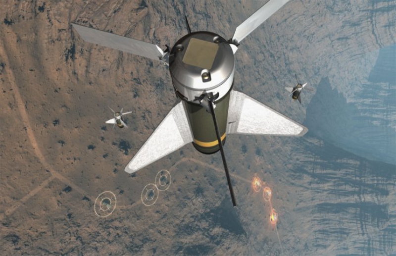 Přesně naváděná mikromunice Hatchet. Kredit: Northrop Grumman.