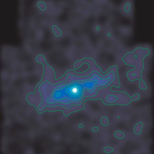 TrpasliÄŤĂ­ galaxie Herkules. Kredit: LBT / Max-Planck-Institut fĂĽr Astronomie.