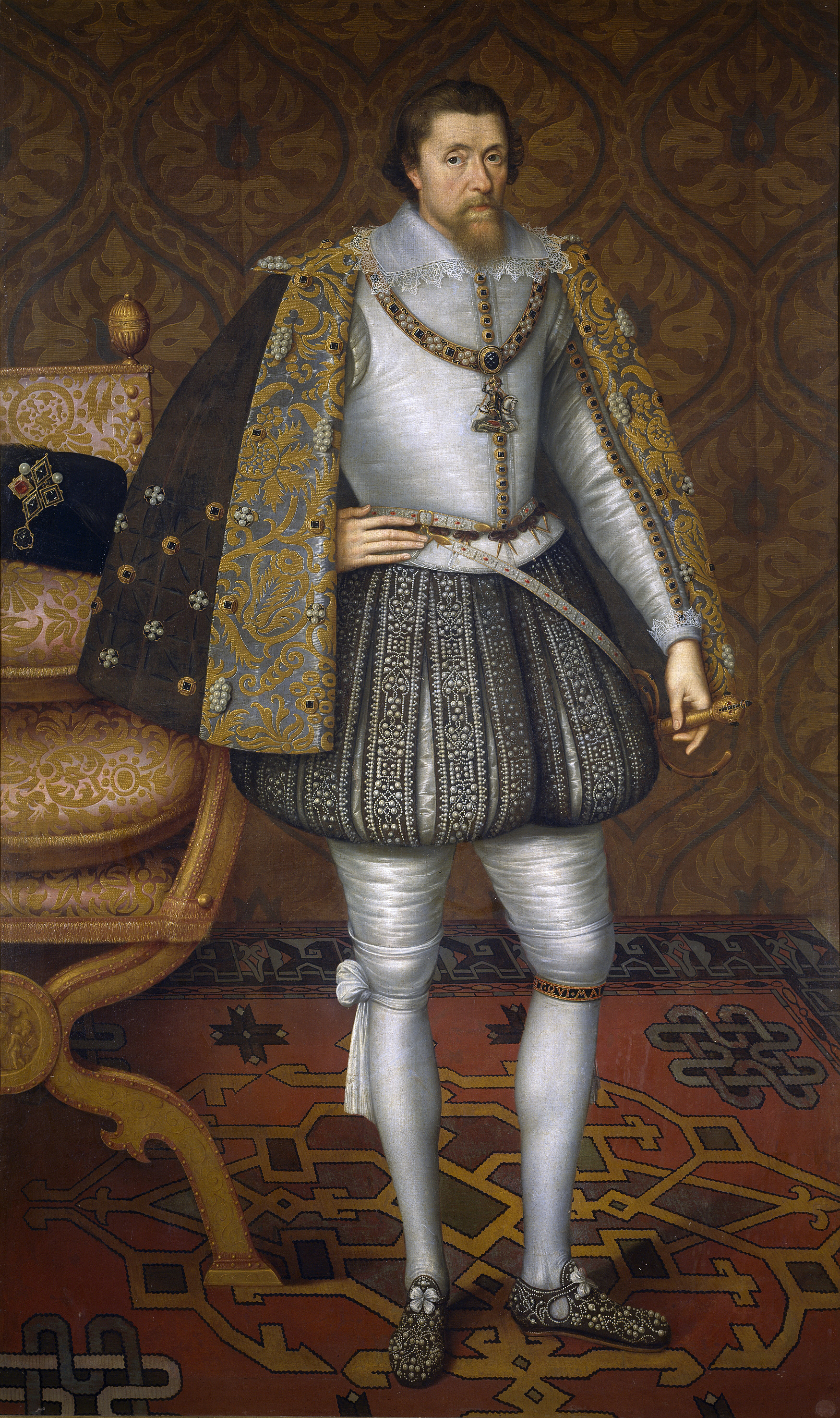 Jakub I. Stuart. Museo del Prado, volné dílo.