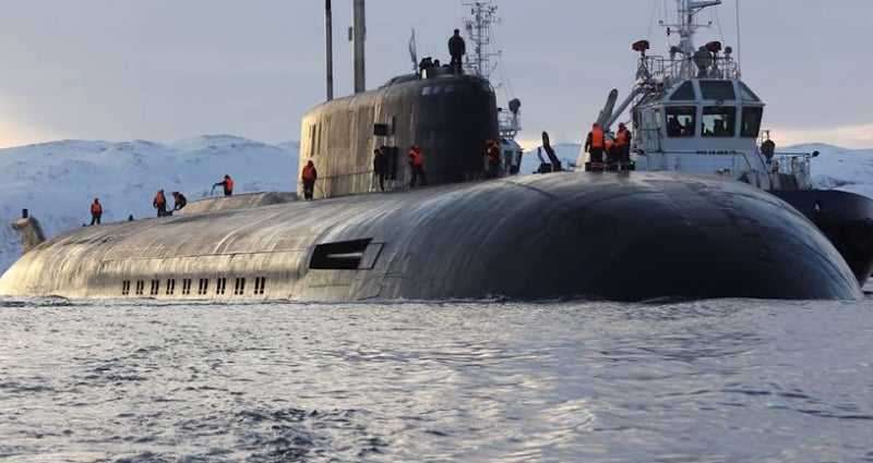 Ruská ponorka Belgorod. Kredit: FriskyAnYantos, Wikimedia Commons.