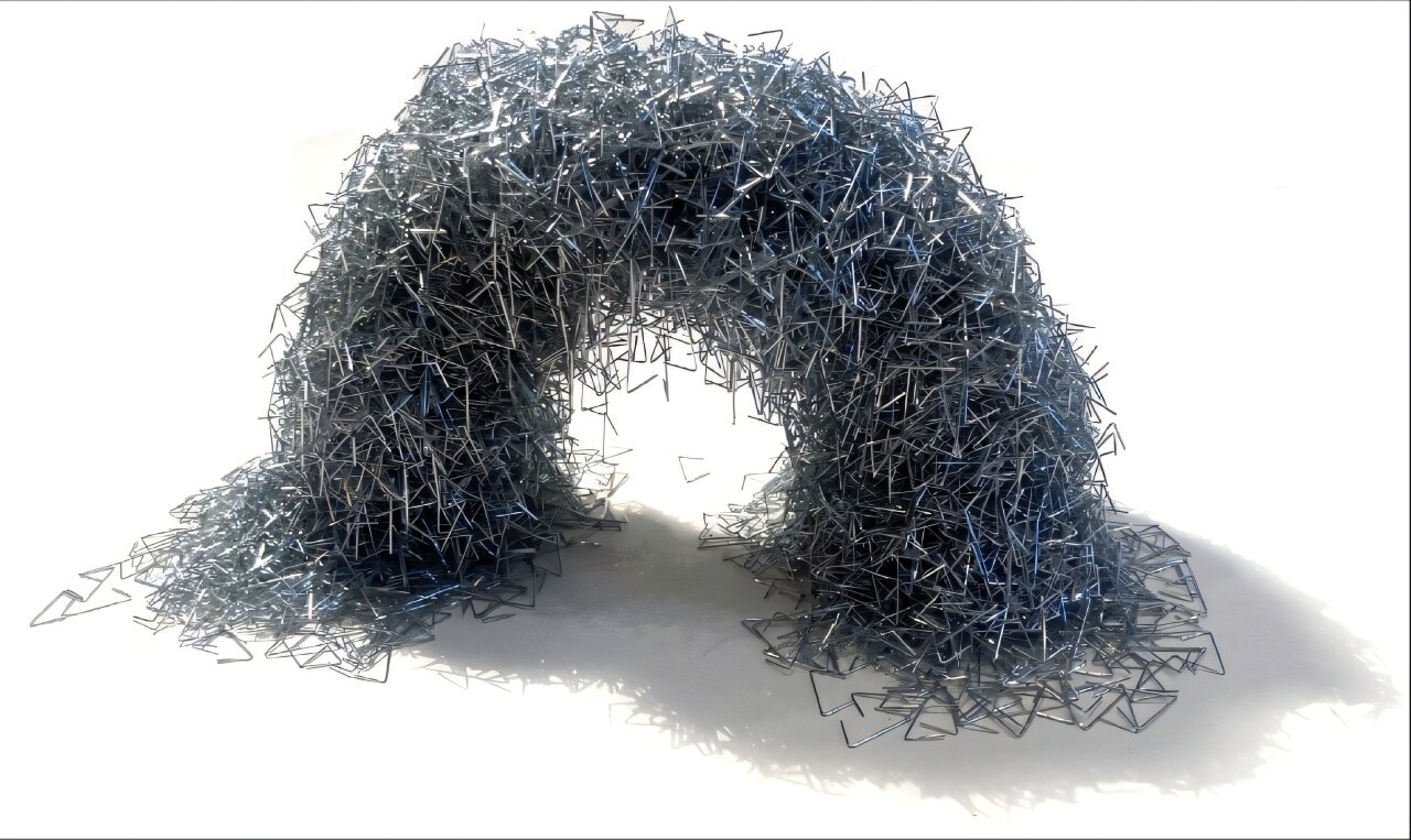 Kancelářské sponky akci. Kredit: CU Boulder.