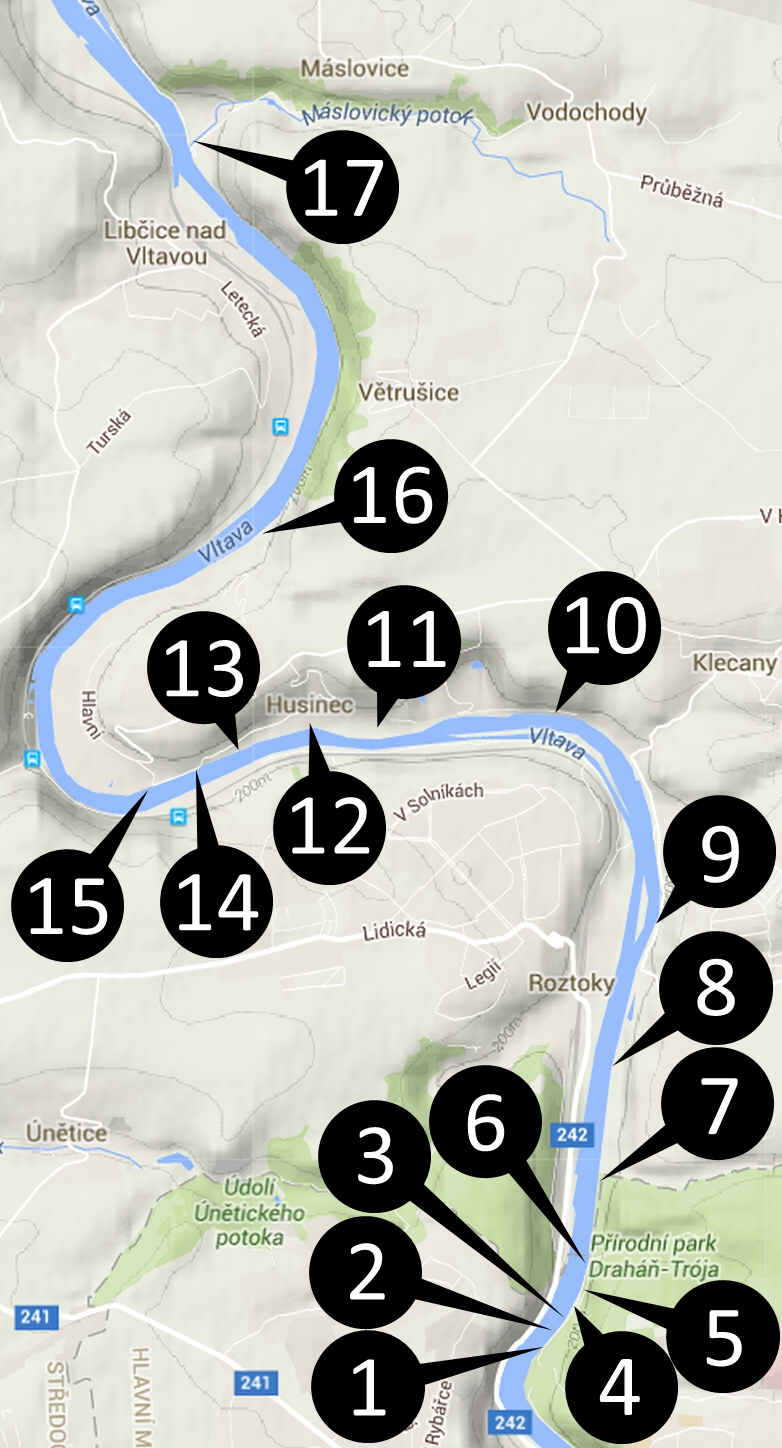 mapa zĂˇkladnĂ­ch zastavenĂ­ stezky - jejich poÄŤet se ale
bude rozĹˇiĹ™ovat v zĂˇvislosti na tom, kolik se sejde prostĹ™edkĹŻ