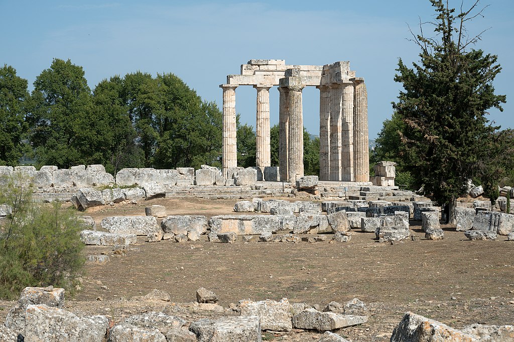 Nemea, Diův chrám, 330 před n. l. Kredit: Zde, Wikimedia Commons. Licence CC 4.0.