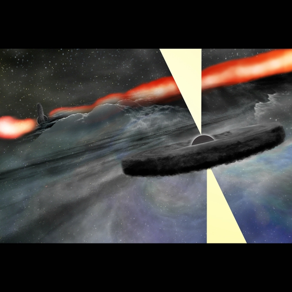 Objevili jsme v nitru Cygnus A novou supermasivní černou díru? Kredit: Bill Saxton, NRAO/AUI/NSF.