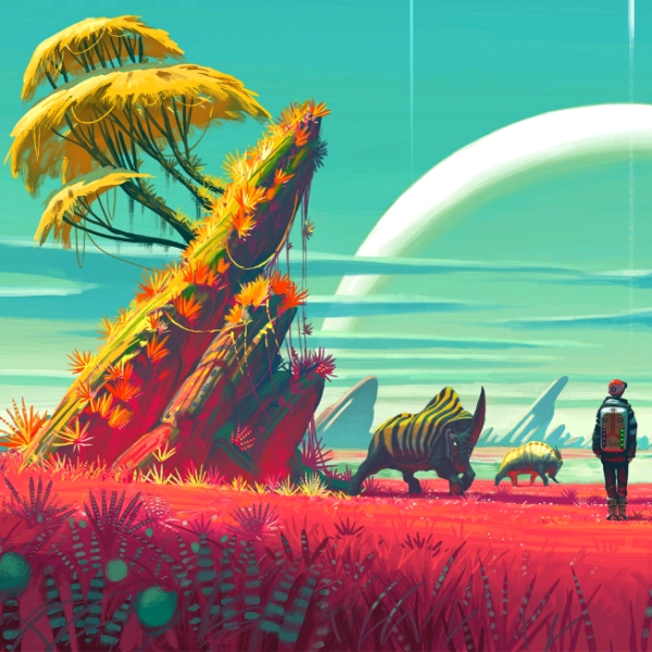 OsĂ­dlĂ­me exoplanety Ĺľivotem? Kredit: Hello Games.