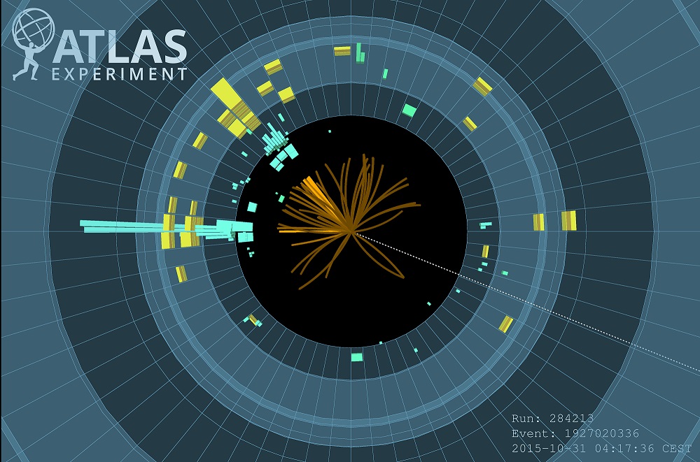 Rozkladová analýza H ? bb na detektoru ATLAS. (Atlas/CERN)